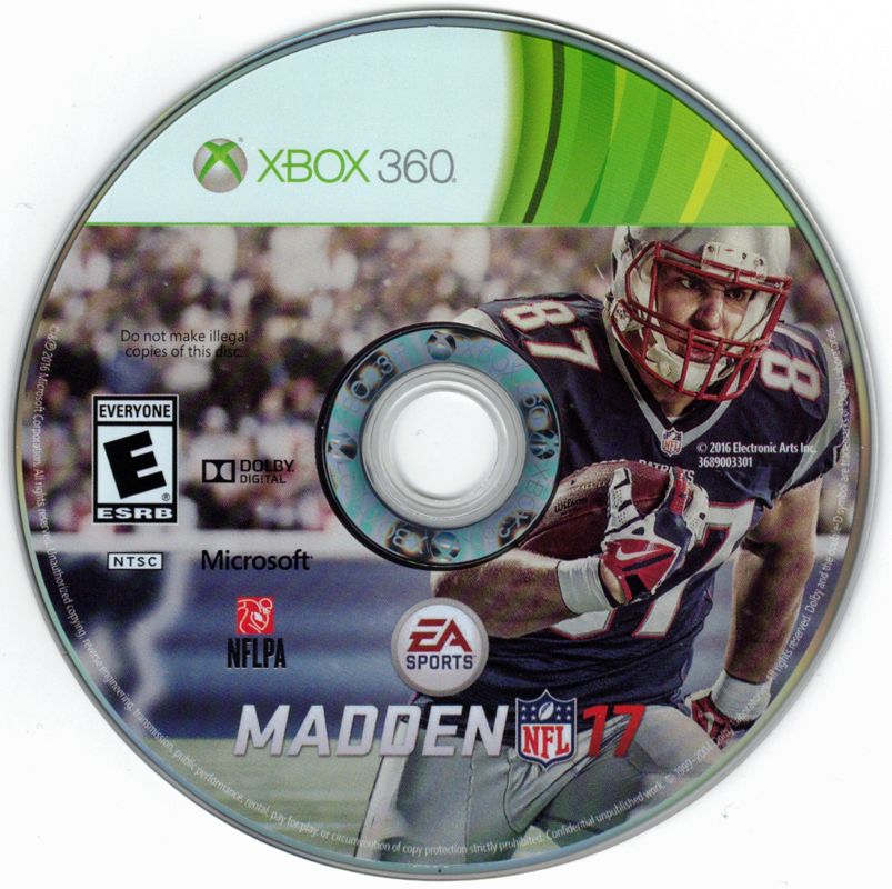 
Madden NFL 17 | Xbox 360 | physical media | Data by MobyGames.com