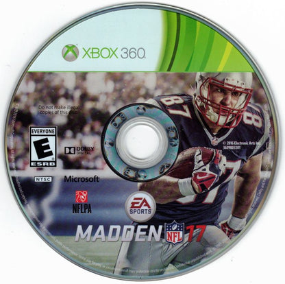 
Madden NFL 17 | Xbox 360 | physical media | Data by MobyGames.com