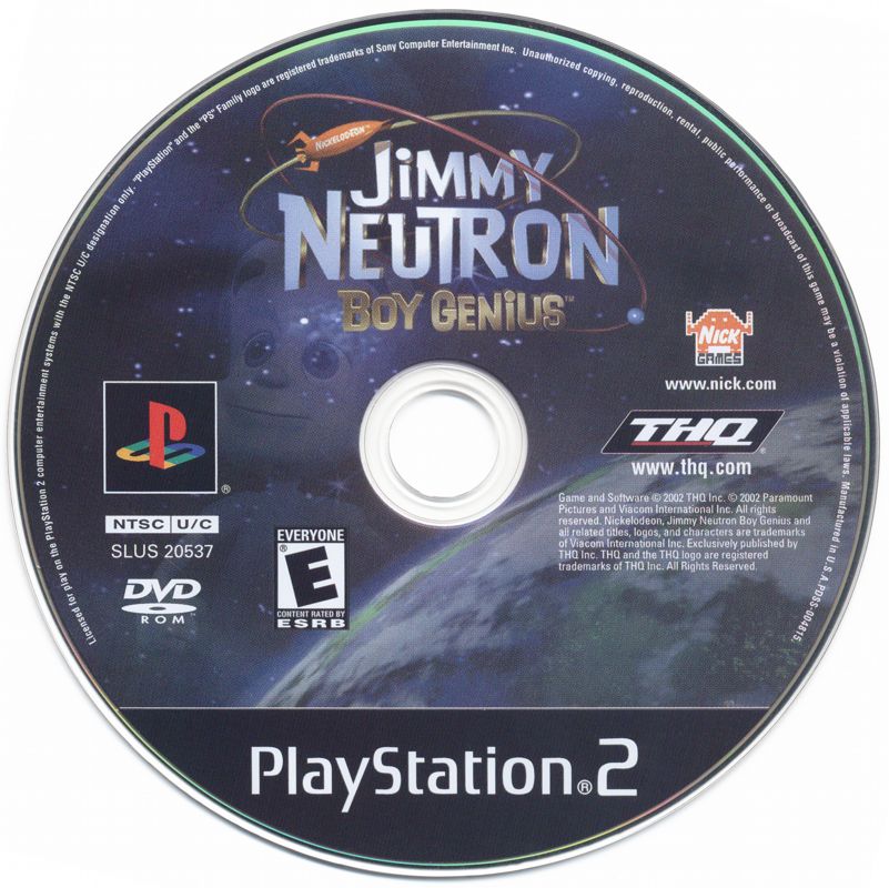 Jimmy Neutron: Boy Genius | PlayStation 2 | physical media | Region: North America | source-country=Canada,United States | Data by MobyGames.com