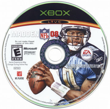 
Madden NFL 08 | Xbox | physical media | Data by MobyGames.com