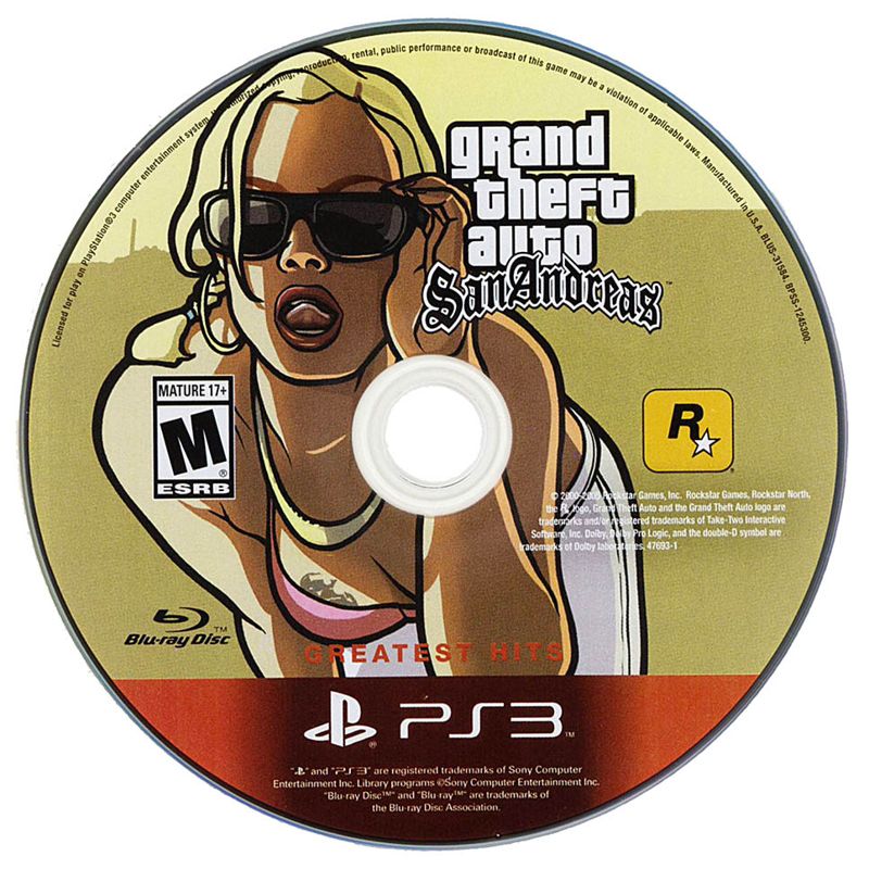 
Grand Theft Auto: San Andreas | PlayStation 3 | physical media | Data by MobyGames.com