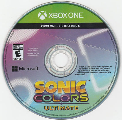 Sonic Colors: Ultimate | Xbox Series | physical media | region=North America | source-country=Canada,United States | zypher-v2 | moby-755bfb94dbb0 | Data by MobyGames.com