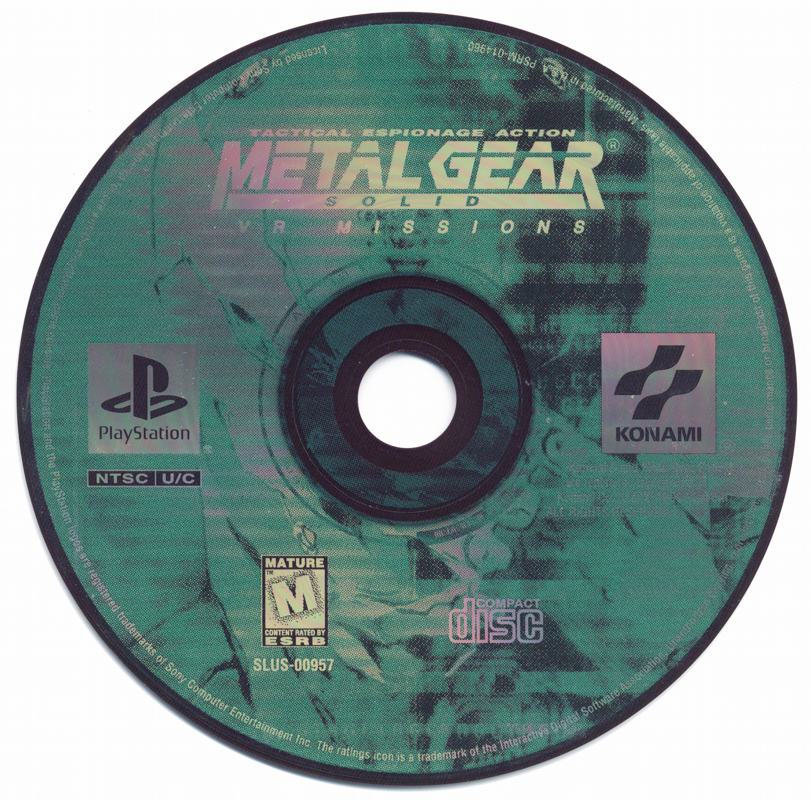 Metal Gear Solid: VR Missions | PlayStation | physical media | Region: North America | source-country=Canada,United States | Data by MobyGames.com