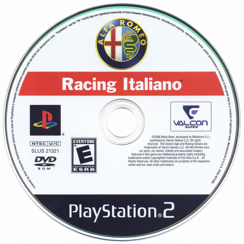 Alfa Romeo Racing Italiano | PlayStation 2 | physical media | region=North America | source-country=United States | zypher-v2 | moby-82e52210e1ff | Data by MobyGames.com