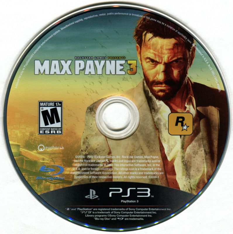 Max Payne 3 | PlayStation 3 | physical media | Region: North America | source-country=United States | Data by MobyGames.com