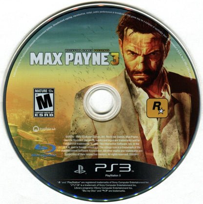 
Max Payne 3 | PlayStation 3 | physical media | Region: North America | source-country=United States | Data by MobyGames.com