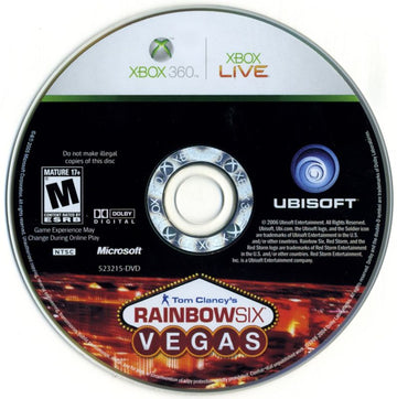 Tom Clancy's Rainbow Six: Vegas | Xbox 360 | physical media | region=North America | source-country=United States | zypher-v2 | moby-b9d724741123 | Data by MobyGames.com