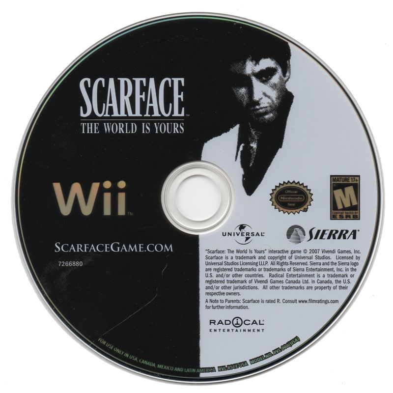 
Scarface: The World Is Yours | Wii | physical media | Data by MobyGames.com
