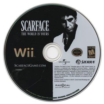 
Scarface: The World Is Yours | Wii | physical media | Data by MobyGames.com