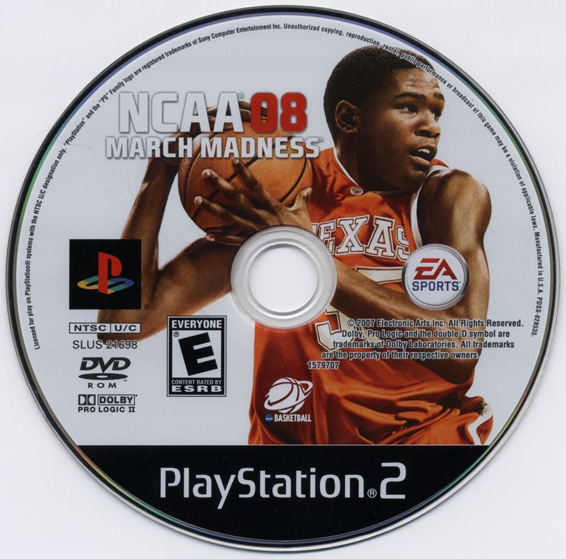 NCAA March Madness 08 | PlayStation 2 | physical media | region=North America | source-country=United States | zypher-v2 | moby-618e78250d26 | Data by MobyGames.com