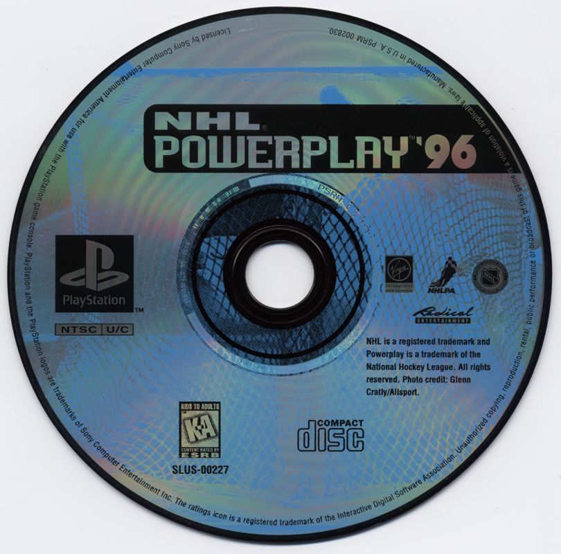 NHL Powerplay '96 | PlayStation | physical media | region=North America | source-country=United States | zypher-v2 | moby-3d1ca6335d64 | Data by MobyGames.com