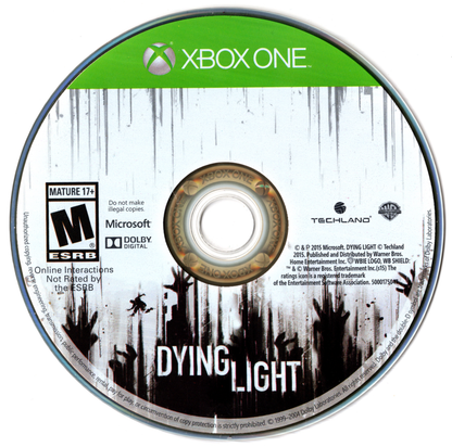 
Dying Light | Xbox One | game disc 1 of 1 | Region: North America | source-country=United States | Data by MobyGames.com