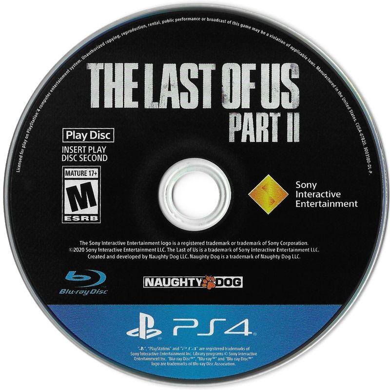 The Last of Us: Part II | PlayStation 4 | game disc 2 of 2 | Region: North America | source-country=United States | Data by MobyGames.com