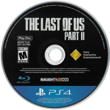 
The Last of Us: Part II | PlayStation 4 | game disc 2 of 2 | Region: North America | source-country=United States | Data by MobyGames.com