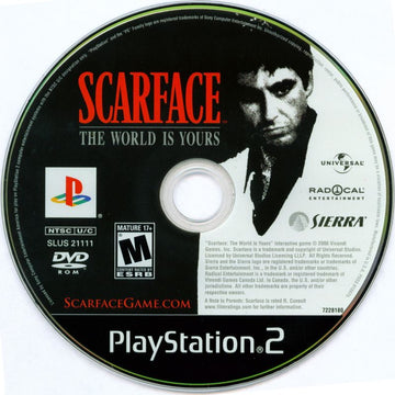 
Scarface: The World Is Yours | PlayStation 2 | physical media | Region: North America | source-country=United States | Data by MobyGames.com