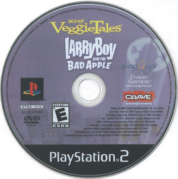 
VeggieTales: LarryBoy and the Bad Apple | PlayStation 2 | physical media | Region: North America | source-country=United States | Data by MobyGames.com