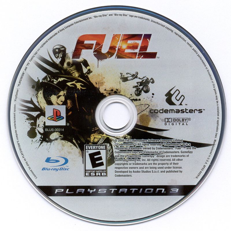 
Fuel | PlayStation 3 | physical media | Region: North America | source-country=Canada,Mexico,United States | Data by MobyGames.com