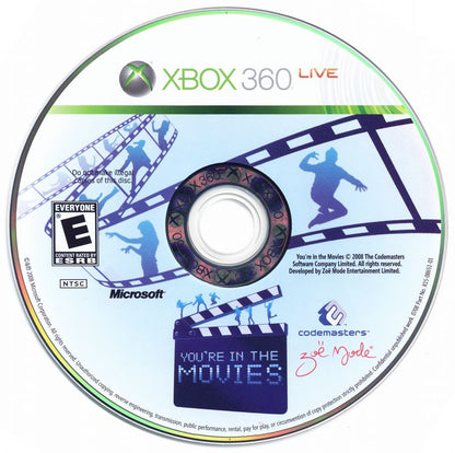 
You're in the Movies | Xbox 360 | physical media | Region: North America | source-country=United States | Data by MobyGames.com