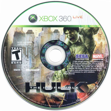 
The Incredible Hulk | Xbox 360 | physical media | Region: North America | source-country=United States | Data by MobyGames.com