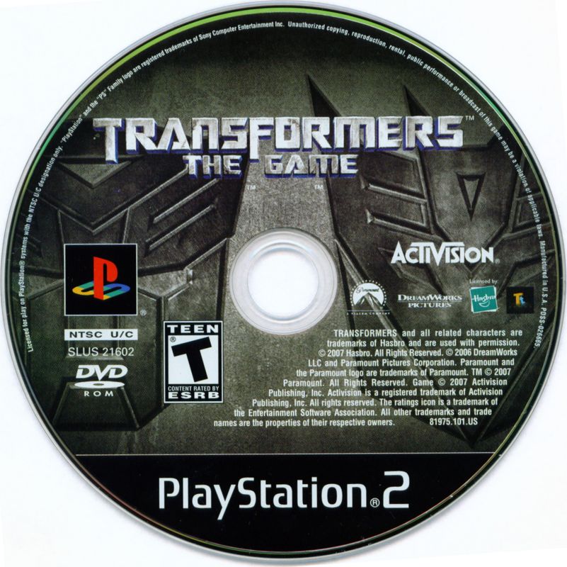 
Transformers: The Game | PlayStation 2 | physical media | Region: North America | source-country=United States | Data by MobyGames.com