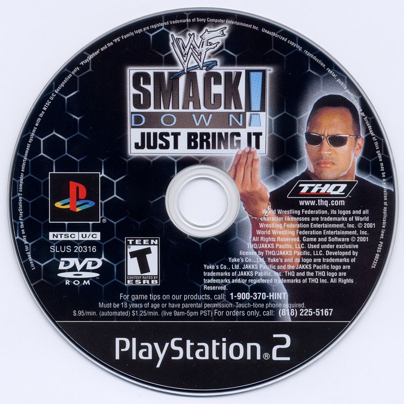
WWF Smackdown! Just Bring It | PlayStation 2 | physical media | Region: North America | source-country=Canada,United States | Data by MobyGames.com
