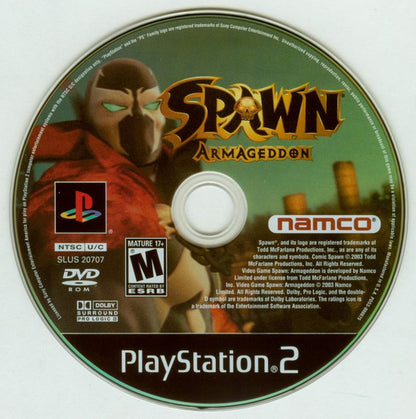 
Spawn: Armageddon | PlayStation 2 | physical media | Region: North America | source-country=Canada,United States | Data by MobyGames.com