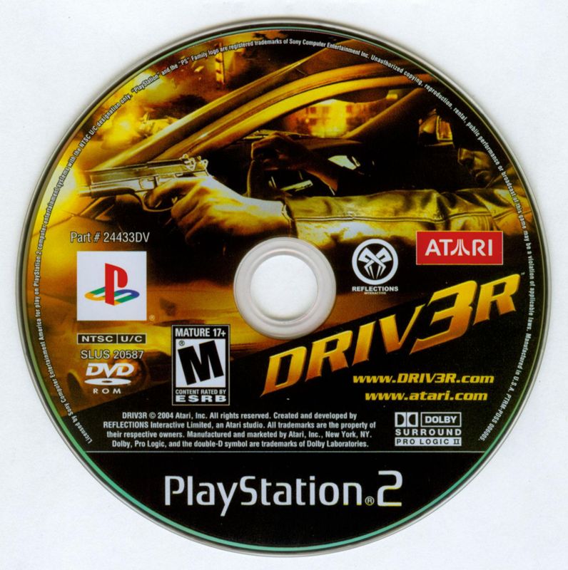 Driv3r | PlayStation 2 | physical media | Region: North America | source-country=Canada,United States | Data by MobyGames.com