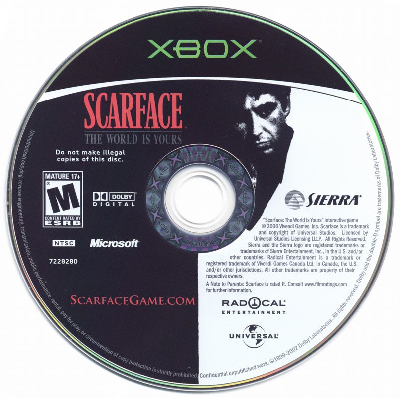 Scarface: The World Is Yours | Xbox | physical media | Data by MobyGames.com