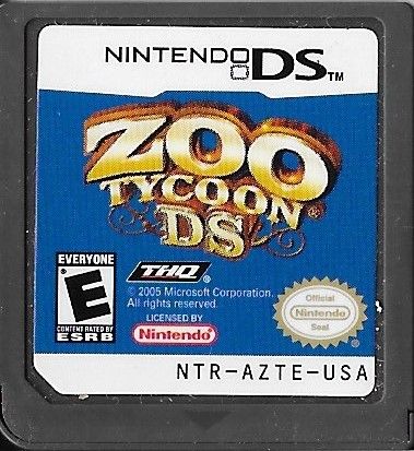 
Zoo Tycoon DS | Nintendo DS | game disc 1 of 1 | Data by MobyGames.com