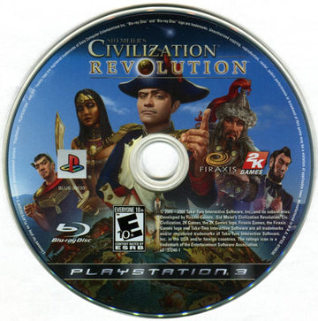 
Sid Meier's Civilization: Revolution | PlayStation 3 | physical media | Region: North America | source-country=United States | Data by MobyGames.com