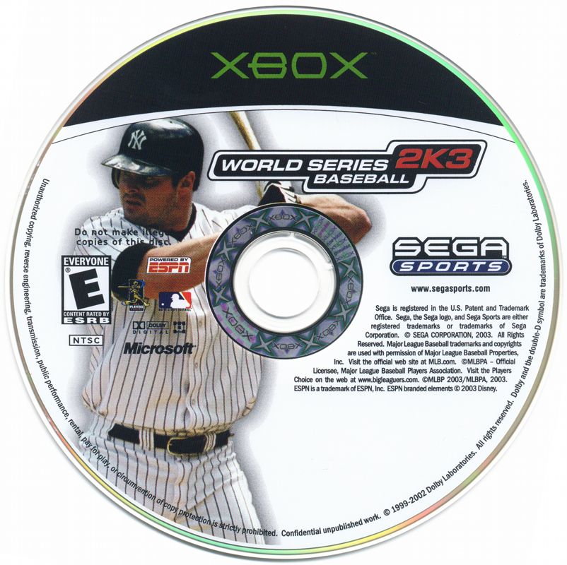 
World Series Baseball 2K3 | Xbox | physical media | Region: North America | source-country=United States | Data by MobyGames.com