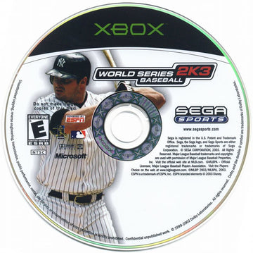 
World Series Baseball 2K3 | Xbox | physical media | Region: North America | source-country=United States | Data by MobyGames.com