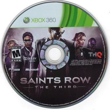 Saints Row: The Third | Xbox 360 | physical media | region=North America | source-country=United States | zypher-v2 | moby-48d22216b15d | Data by MobyGames.com
