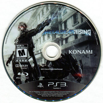 Metal Gear Rising: Revengeance | PlayStation 3 | physical media | region=North America | source-country=Canada,Mexico,United States | zypher-v2 | moby-cb9b489601b0 | Data by MobyGames.com