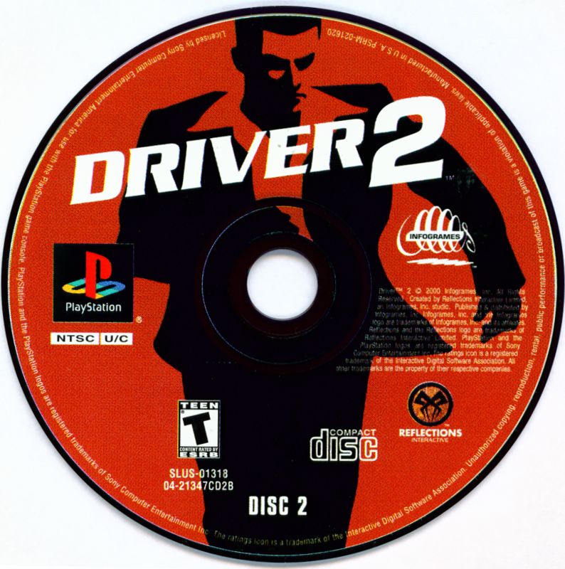 Driver 2 | PlayStation | game disc 2 of 2 | Region: North America | source-country=Canada,United States | Data by MobyGames.com
