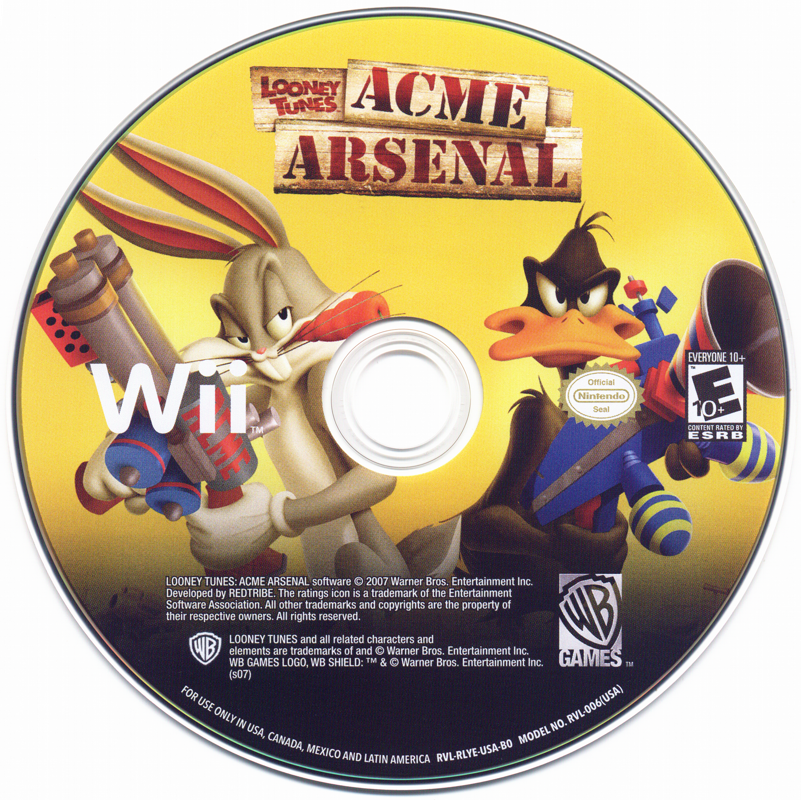 Looney Tunes: Acme Arsenal | Wii | physical media | region=North America | source-country=United States | zypher-v2 | moby-7f67a7a8d533 | Data by MobyGames.com