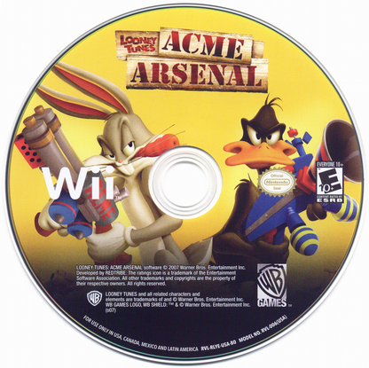 Looney Tunes: Acme Arsenal | Wii | physical media | region=North America | source-country=United States | zypher-v2 | moby-7f67a7a8d533 | Data by MobyGames.com