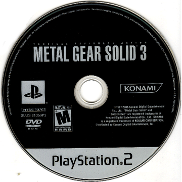 
Metal Gear Solid: The Essential Collection | PlayStation 2 | game disc 3 of 3 | Region: North America | source-country=United States | Data by MobyGames.com