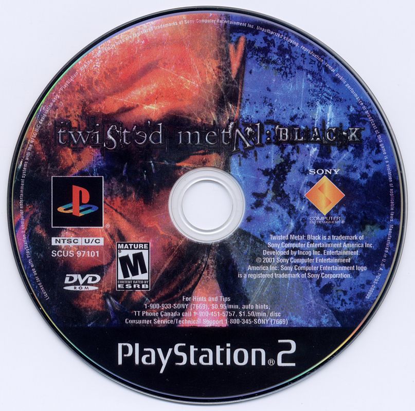 Twisted Metal: Black | PlayStation 2 | physical media | Region: North America | source-country=Canada,United States | Data by MobyGames.com