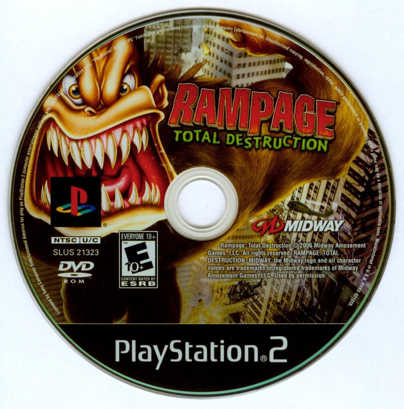 
Rampage: Total Destruction | PlayStation 2 | physical media | Data by MobyGames.com