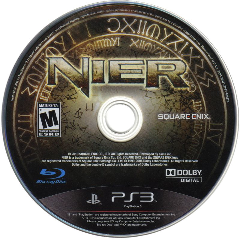 NieR | PlayStation 3 | physical media | Data by MobyGames.com