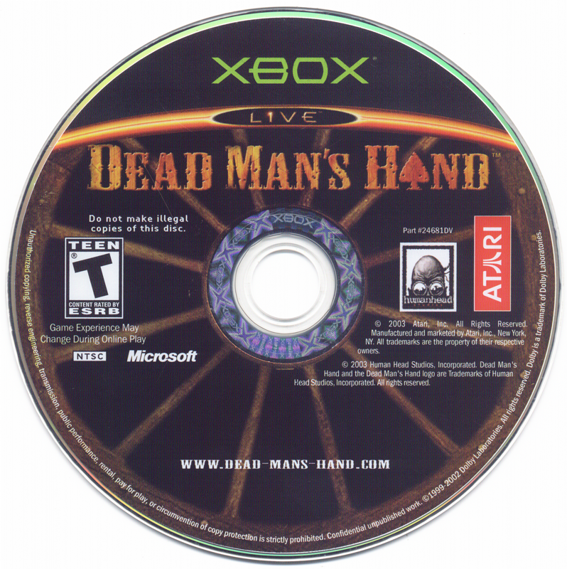 
Dead Man's Hand | Xbox | physical media | Data by MobyGames.com