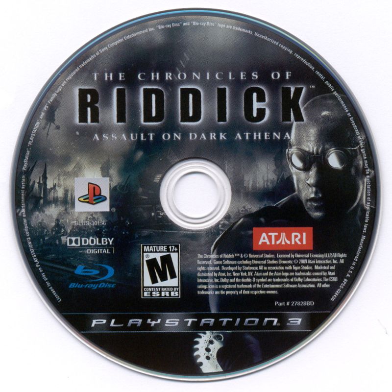 
The Chronicles of Riddick: Assault on Dark Athena | PlayStation 3 | physical media | Region: North America | source-country=Canada,Mexico,United States | Data by MobyGames.com