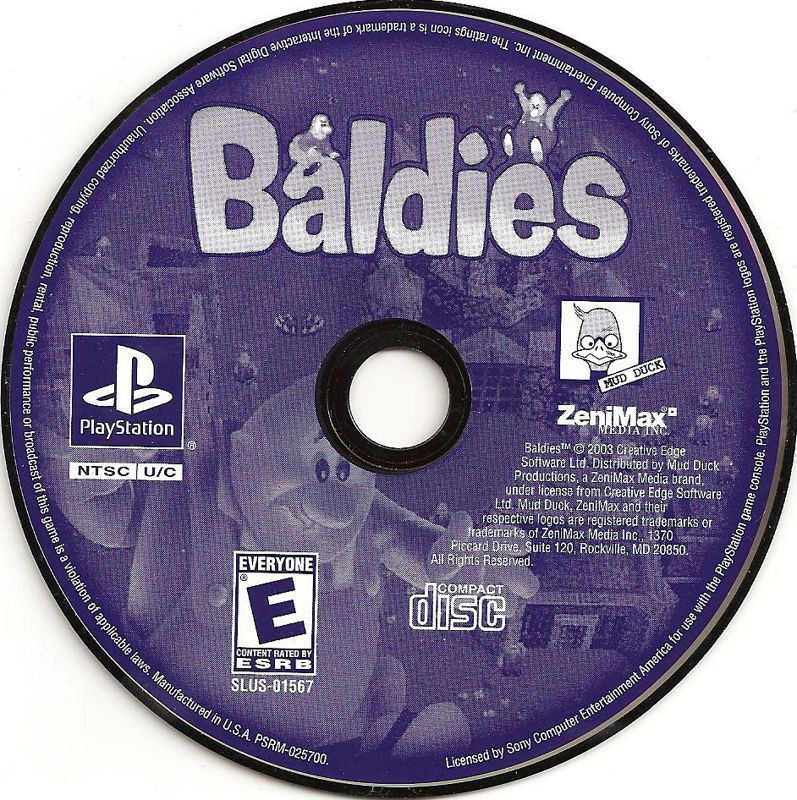 
Baldies | PlayStation | physical media | Region: North America | source-country=United States | Data by MobyGames.com