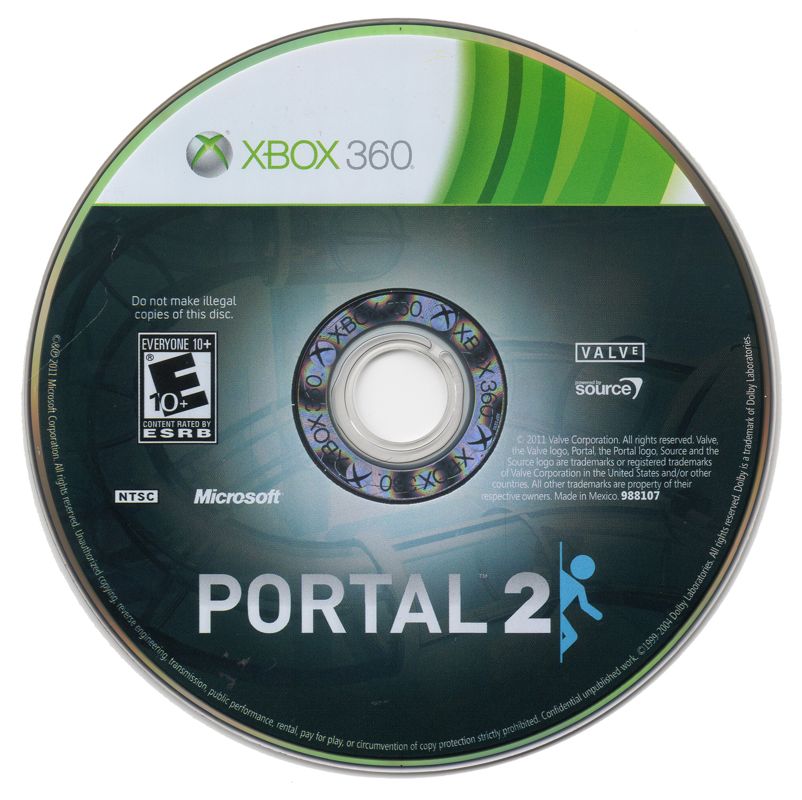 
Portal 2 | Xbox 360 | physical media | Data by MobyGames.com