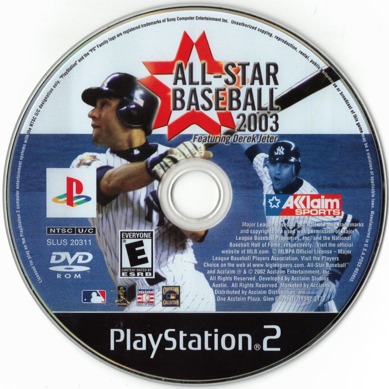 
All-Star Baseball 2003 | PlayStation 2 | physical media | Region: North America | source-country=United States | Data by MobyGames.com