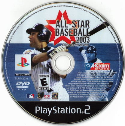 
All-Star Baseball 2003 | PlayStation 2 | physical media | Region: North America | source-country=United States | Data by MobyGames.com