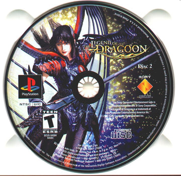 
The Legend of Dragoon | PlayStation | game disc 2 of 4 | Region: North America | source-country=United States | Data by MobyGames.com
