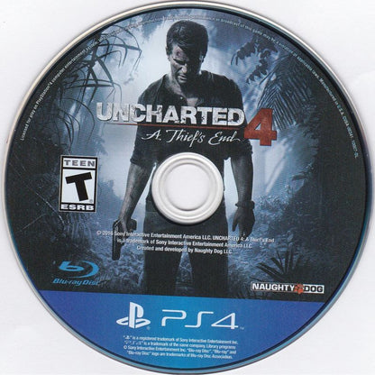 
Uncharted 4: A Thief's End | PlayStation 4 | physical media | Data by MobyGames.com