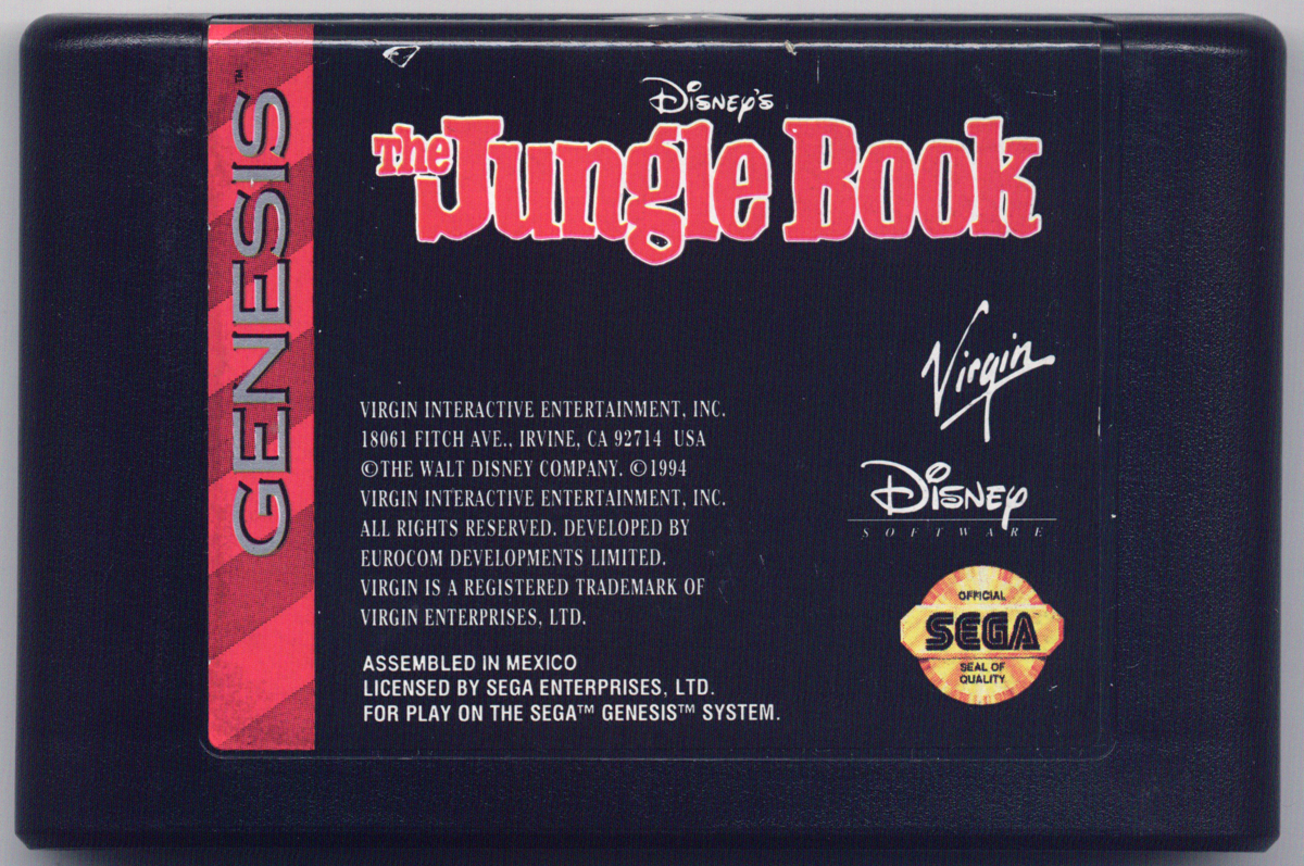 
Disney's The Jungle Book | Genesis | game disc 1 of 1 | Data by MobyGames.com